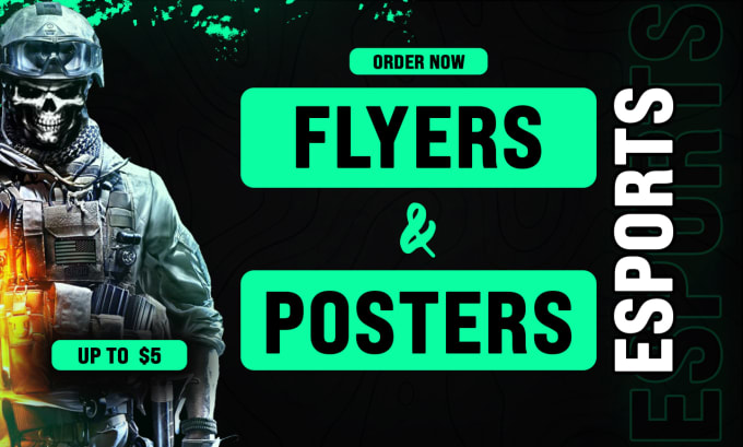 Gig Preview - Design esports tournament posters and flyers or all type posters