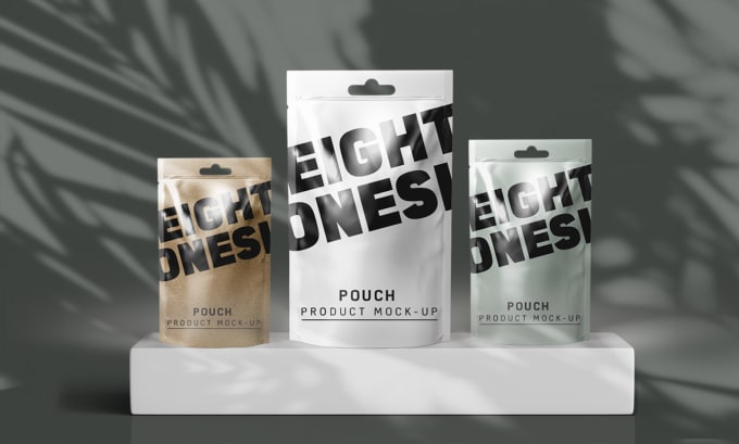 Gig Preview - Create custom product packaging and pouch design