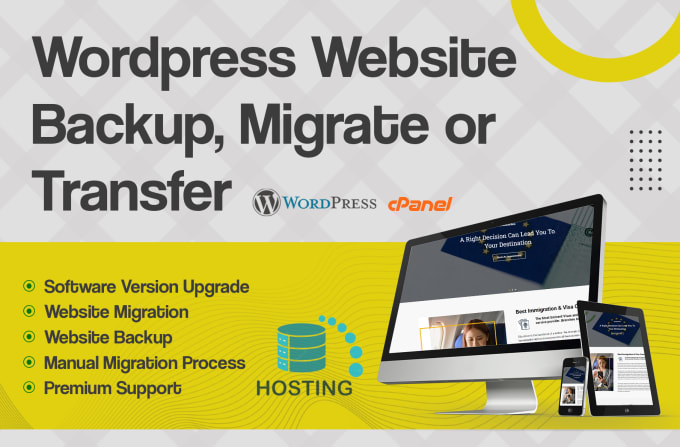 Gig Preview - Migrate wordpress website in 24 hours