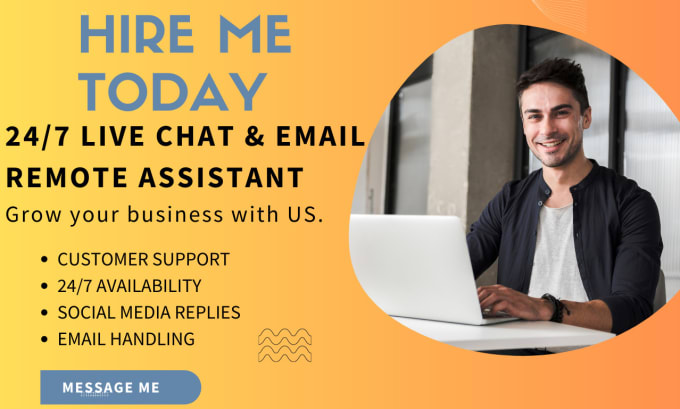 Gig Preview - Be live chat support and email support remote assistant