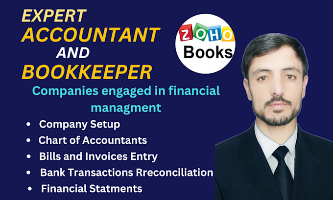 Gig Preview - Do accounting and bookkeeping in zoho books