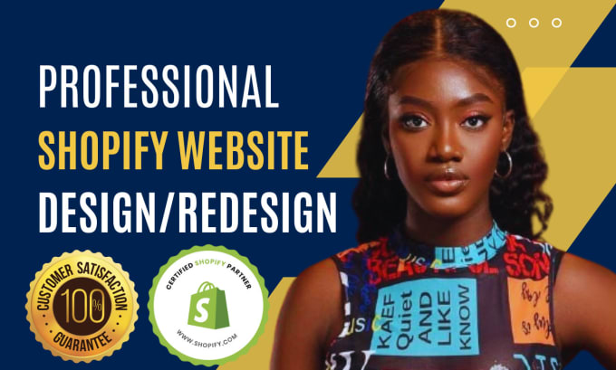 Gig Preview - Shopify website redesign, shopify website design, design shopify store