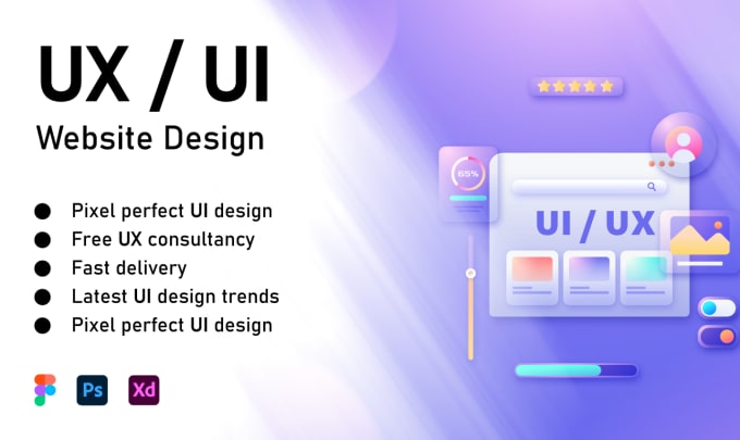 Gig Preview - Create modern UI UX website design using figma and adobe photoshop