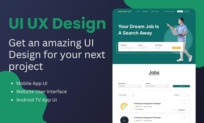 Gig Preview - Be your UI UX designer for web and mobile responsive design