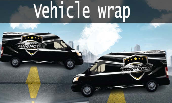 Gig Preview - Design professional van car wrap and mockup for your vehicle