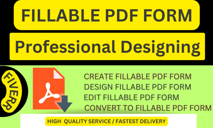 Gig Preview - Create, redesign or convert your document to a fillable PDF form