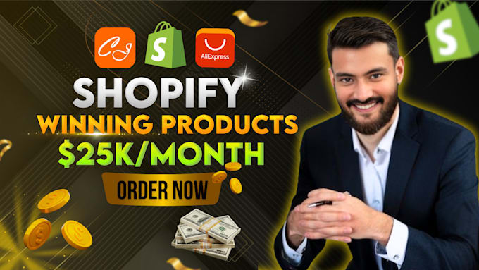 Gig Preview - Do shopify winning product research find shopify dropshipping winning products