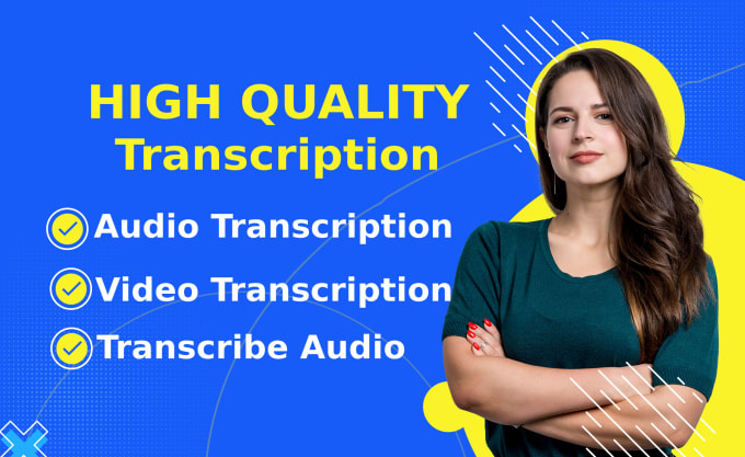 Gig Preview - Transcribe audio and do video transcription within 24 hours