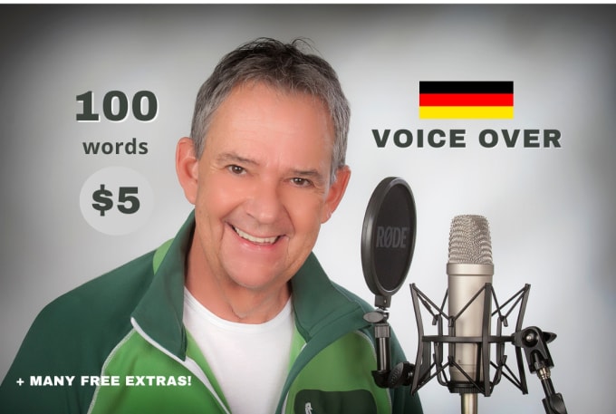 Gig Preview - Produce a male german voice over in a deep voice