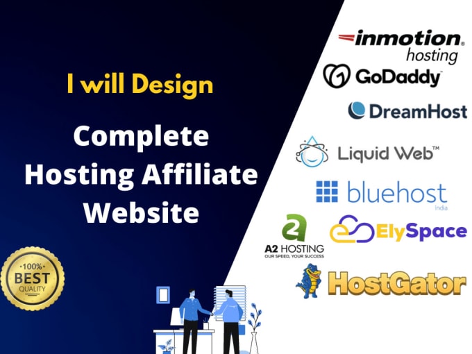 Bestseller - design and develop complete hosting affiliate website