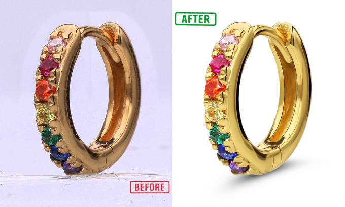 Gig Preview - Do high end jewelry image retouching photoshop editing