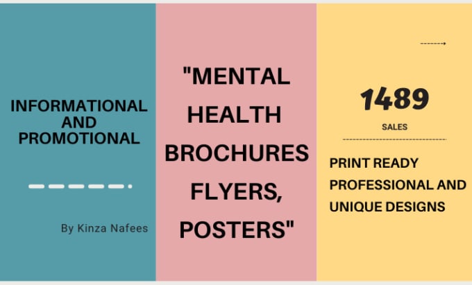 Gig Preview - Design mental heath brochures, flyers, leaflets