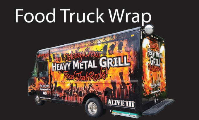 Gig Preview - Design food truck, car wrap, truck wrap, street food design