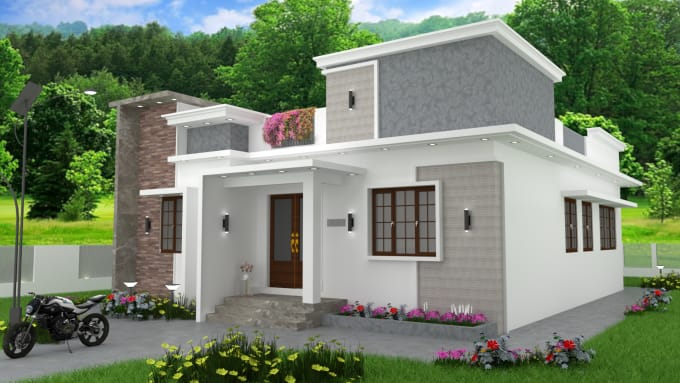 Gig Preview - Do house design, exterior design, 3d modeling and rendering