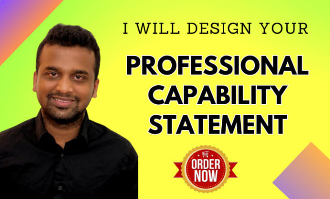 Gig Preview - Design professional capability statement for you