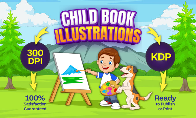 Gig Preview - Design child book illustration or children story book illustrations