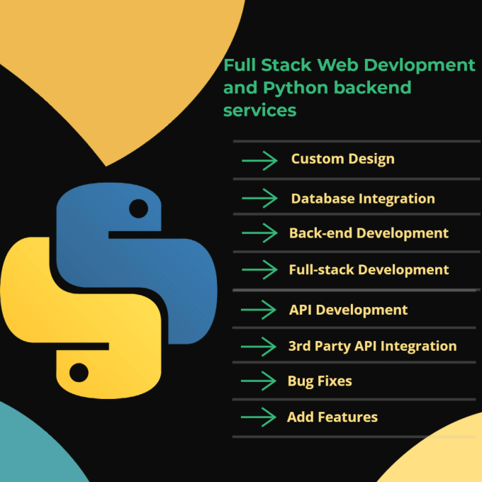 Gig Preview - Provide python web development and backend services