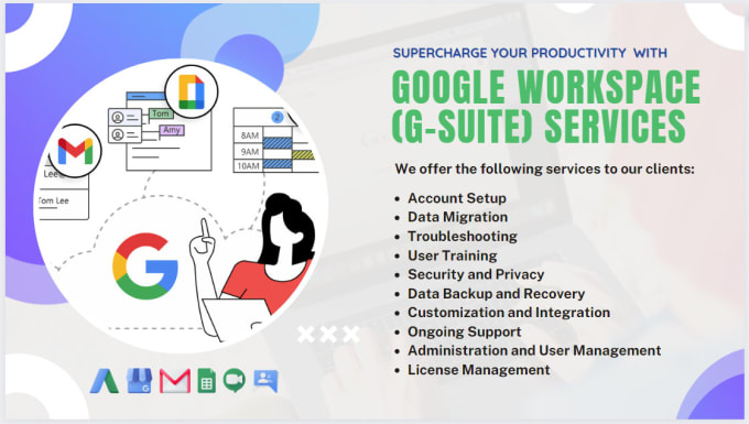 Gig Preview - Our agency will setup google workspace gsuite and migrate your emails