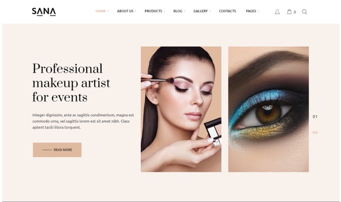 Gig Preview - Do professional makeup artist website development