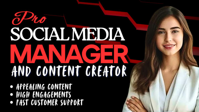 Gig Preview - Be your expert social media marketing manager and content creator