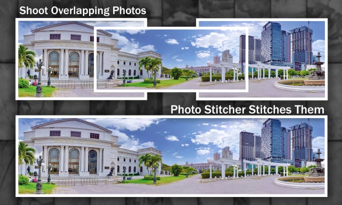 Gig Preview - Stitch multiple photos and fix broken parts of the image