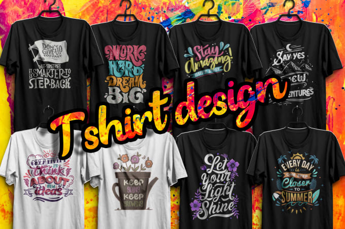 Gig Preview - Create awesome custom typographic tshirt design