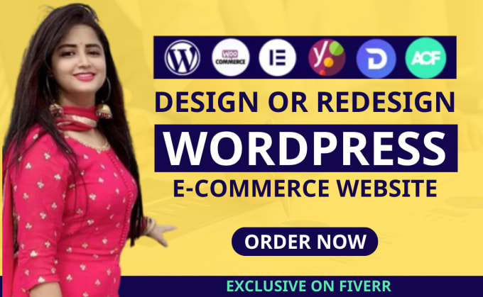 Gig Preview - Design woocommerce website, wordpress ecommerce website