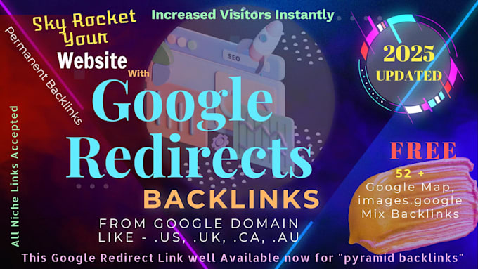 Gig Preview - Create permanent redirects backlinks from domain dr98