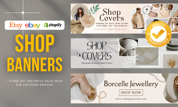 Gig Preview - Design attractive ebay banners, etsy, and shopify banners