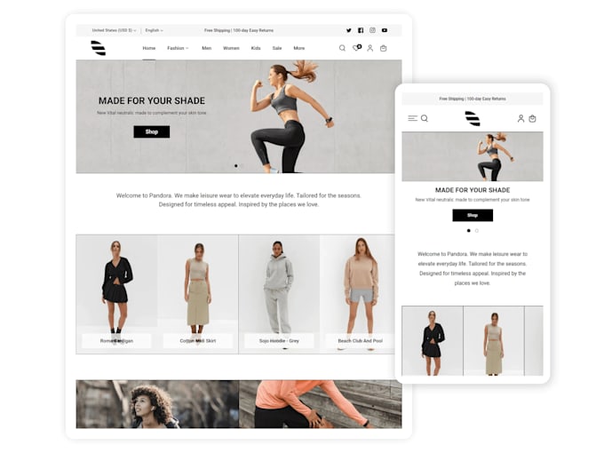 Gig Preview - Create, analyze or redesign your shopify ecommerce  store