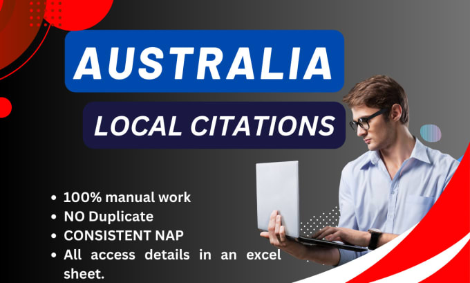 Gig Preview - Do australia local citations submission backlink for seo