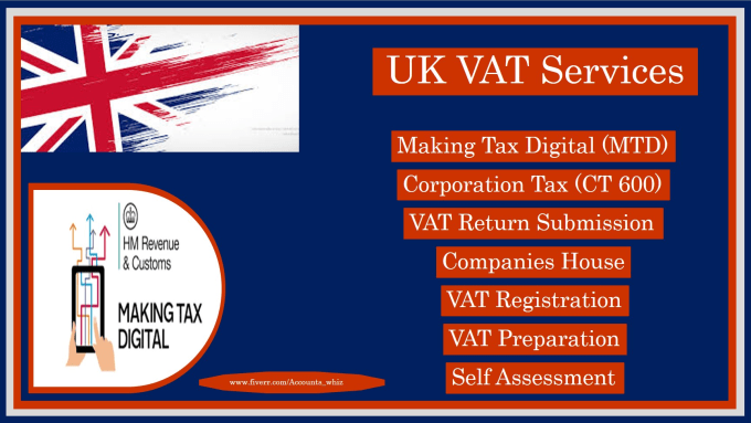 Gig Preview - Prepare and submit UK vat return, company accounts, self assessment