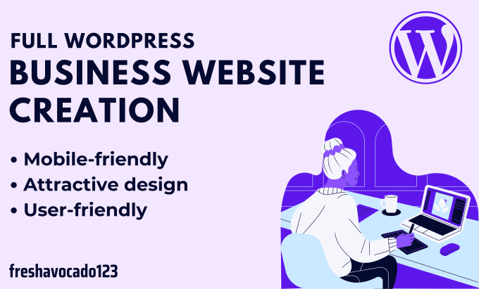 Gig Preview - Create a complete responsive wordpress business website