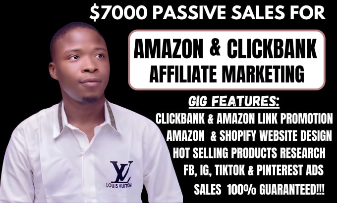 Bestseller - promote amazon affiliate website, clickbank affiliate marketing sales funnel