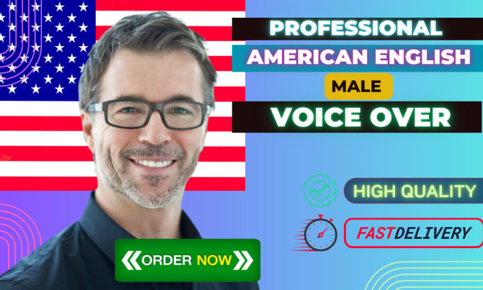 Gig Preview - Record an american english male voice over, today