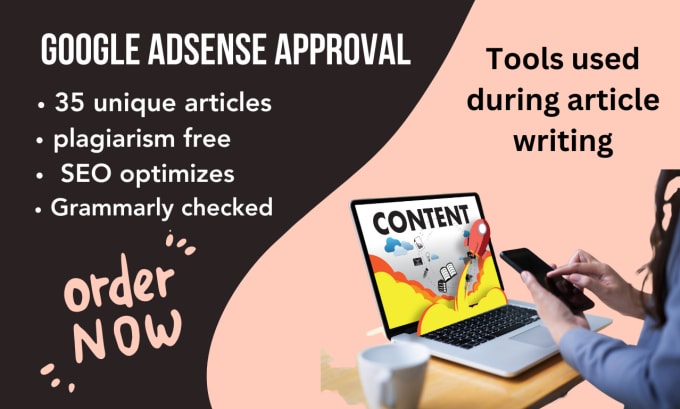 Gig Preview - Write amazing SEO optimized google adsense articles