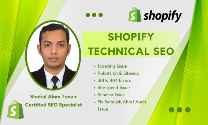 Gig Preview - Do shopify technical SEO and fix indexing issue