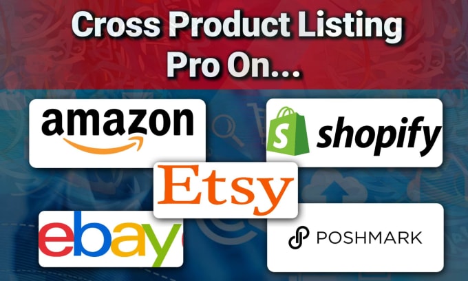 Gig Preview - Create cross product listing for shopify ebay etsy poshmark