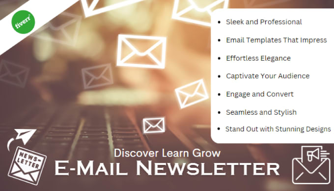 Gig Preview - Design editable templates and email newsletters