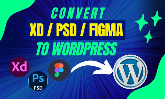 Gig Preview - Convert xd, PSD, figma design to wordpress website using elementor pro