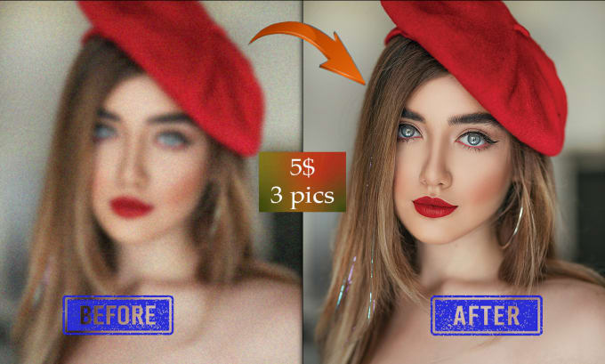 Gig Preview - Fix blurry photo, unblur, sharpen and improve your image quality