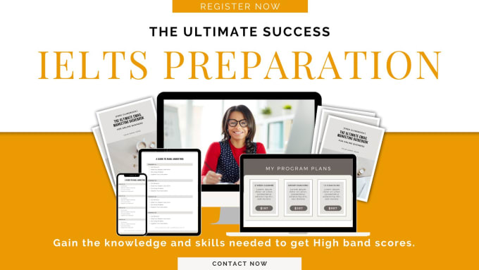 Gig Preview - Help you in getting ielts 8 plus bands, complete 4 modules guide