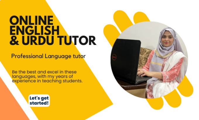 Gig Preview - Teach english and urdu language to students at all levels