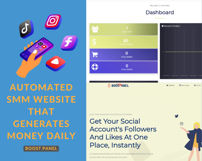 Gig Preview - Deliver automated SMM website that generates money daily