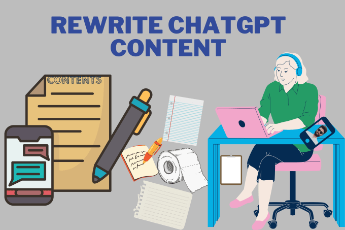 Gig Preview - Rewrite your chatgpt and ai content editing manually