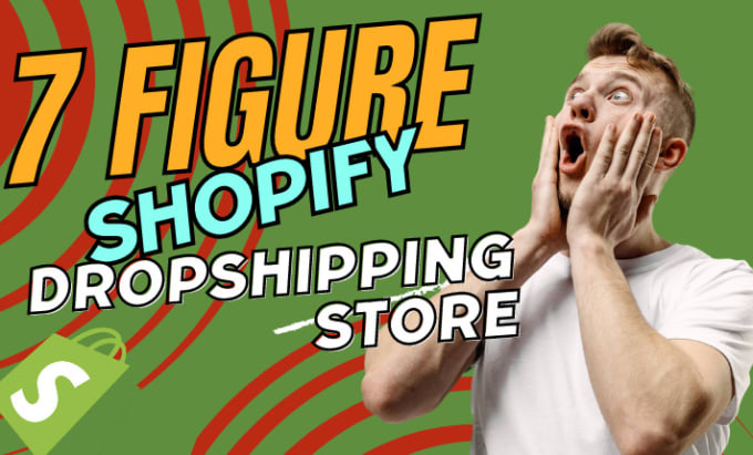 Gig Preview - Create shopify dropshipping store, build a shopify website design, redesign