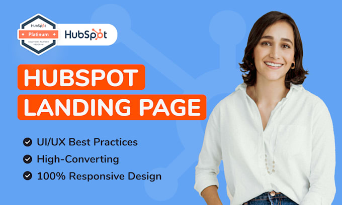 Gig Preview - Design a high converting hubspot landing page