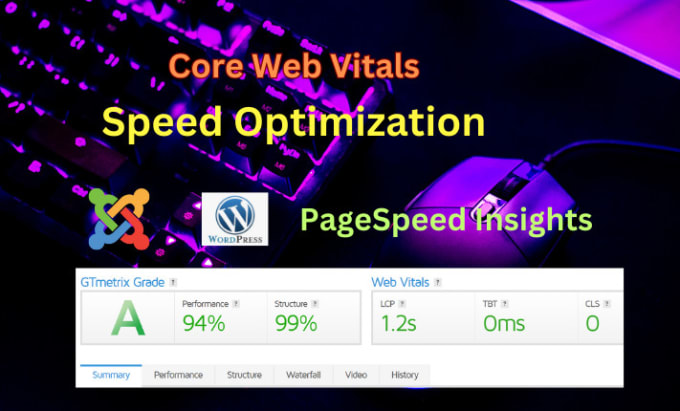 Gig Preview - Improve core web vitals and optimize joomla website speed