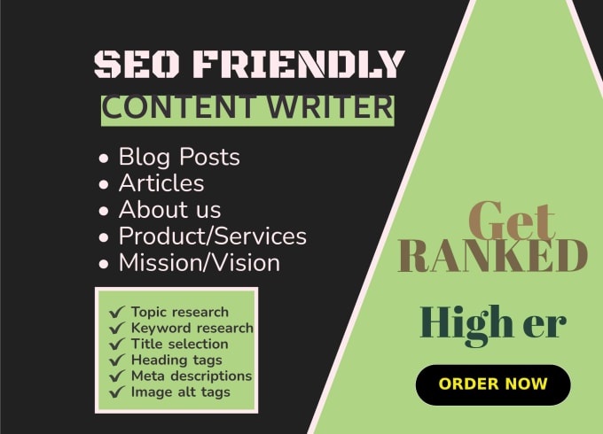 Gig Preview - Be your SEO friendly content writer