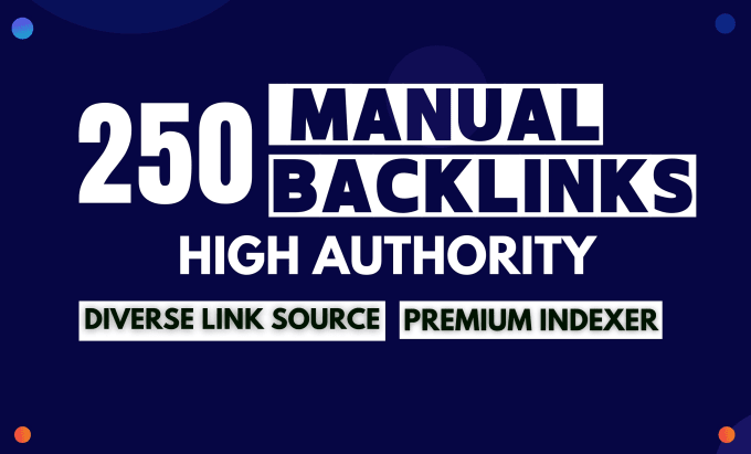 Gig Preview - High authority SEO 250 backlinks for top ranking